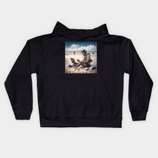 Content Creator on the Beach Kids Hoodie